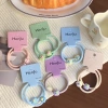 Two-piece set ~ A beautiful new ponytail hair tie, retro hair accessory, and Korean ins leather band hair tie from milk coffee Specification image
